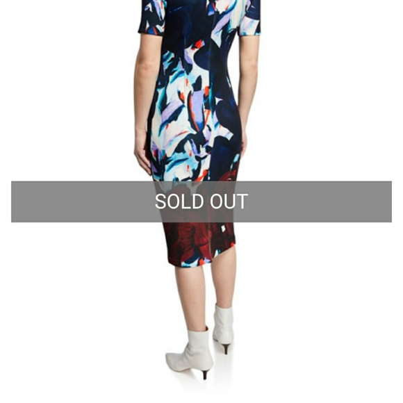 Yigal Azrouel Printed Scuba Dress Sold Out - Picture 2 of 8